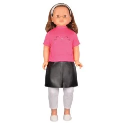 Besttoy - Puppenkleidung Für Josy - Lederrock -Zapf Creation Store 223064 4016096396435 besttoy laufpuppe kleidung rock tshirt 01