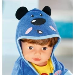 Zapf Creation BABY Born - Bath Deluxe Bademantel - 43 Cm -Zapf Creation Store 227191 4001167830499 zapf babyborn bademantel blau 04