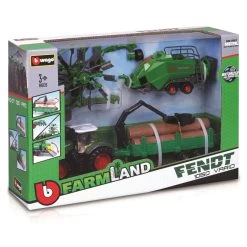 Maisto Bburago Traktor Fendt - Inkl. Anhänger